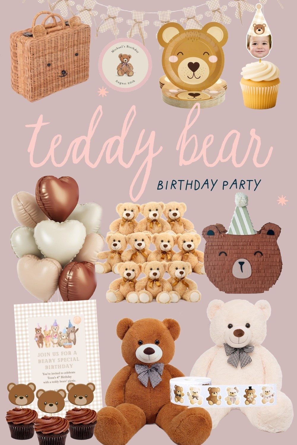 Teddy bear birthday party 
First birthday party 
Beary first birthday 

#LTKKids #LTKGiftGuide #LTKHoliday