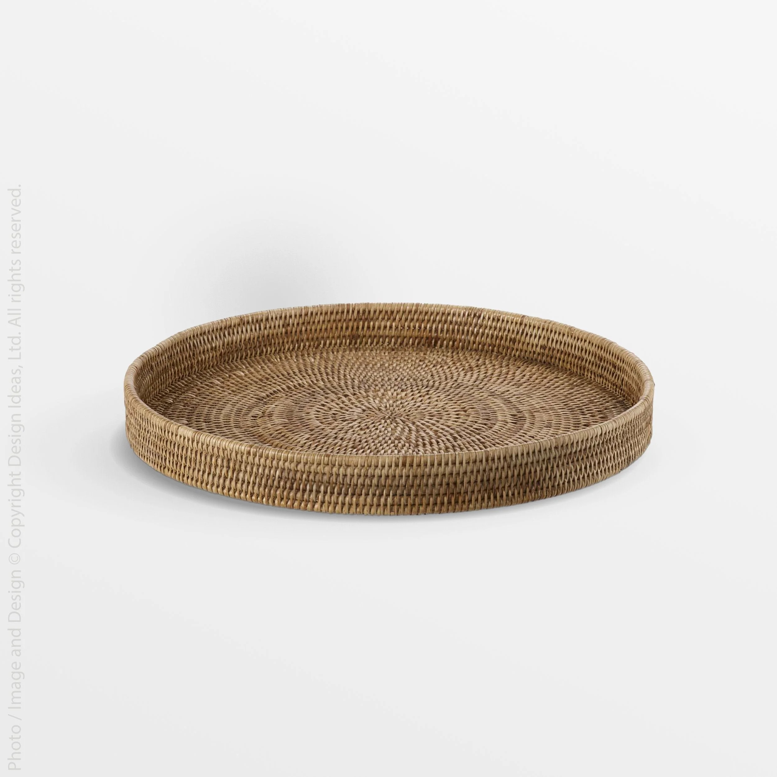 Liana™ Rattan Round Tray | Texxture Home