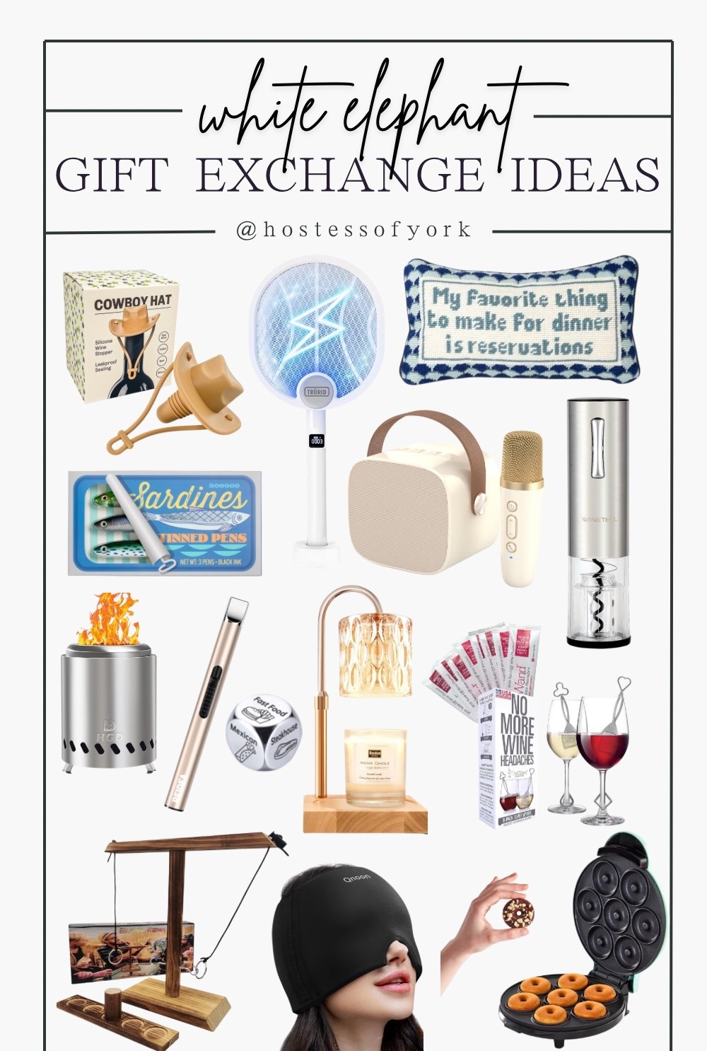 White Elephant gift ideas! Check out these gifts that will surely be fought over at your next white elephant exchange christmas party! 

#gifts #giftguide #funnygifts #christmas #holiday #party #ideas #inspiration 

#LTKCyberWeek #LTKGiftGuide #LTKHoliday