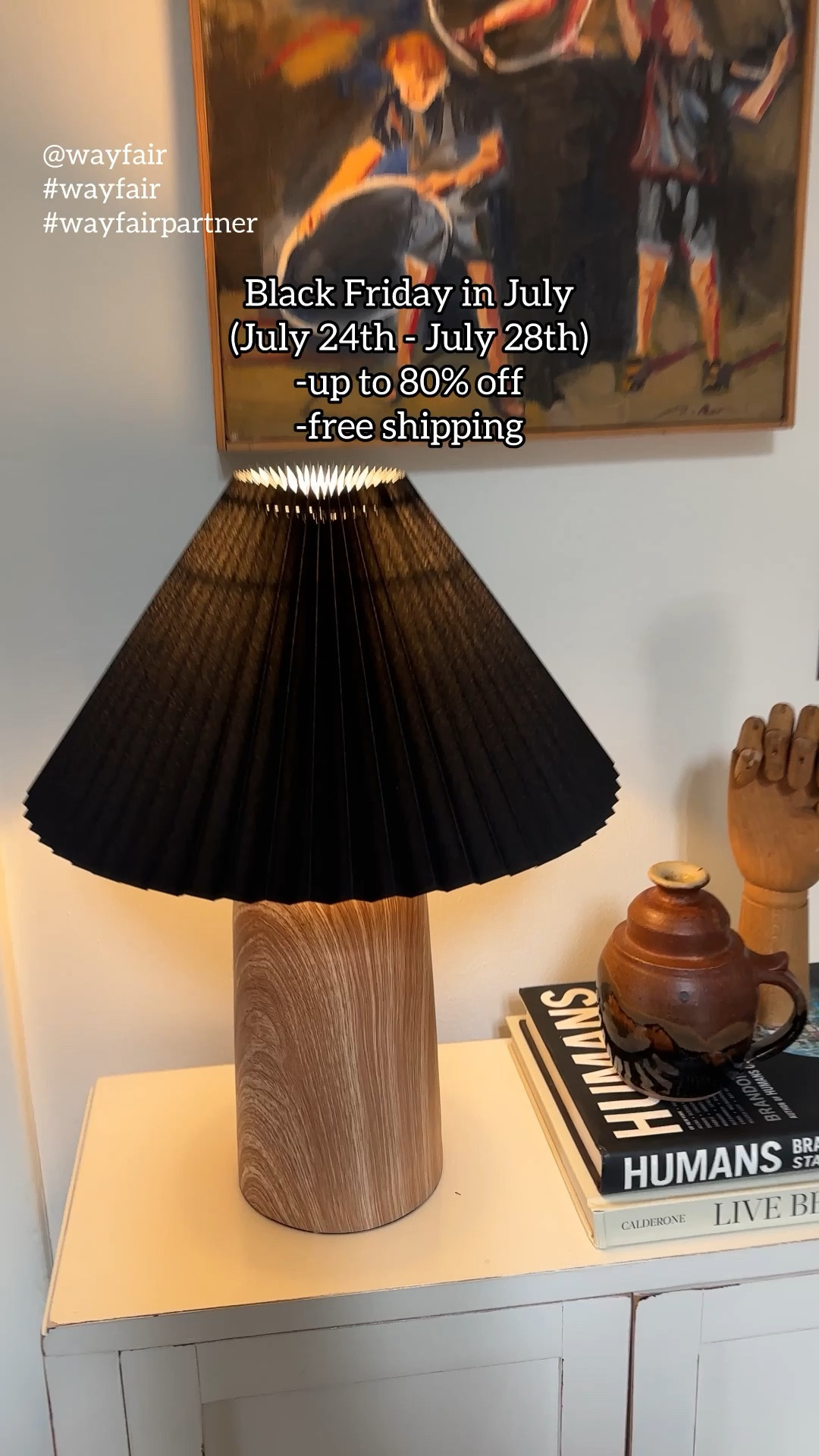 This lamp and much more are on sale during the Black Friday in July event on Wayfair from July 24th-28th. Up to 80% off + free shipping! My other items are antique, but I was able to find some very similar options at Wayfair. Check 'em out! @wayfair #wayfair #wayfairpartner 

#LTKHome #LTKSaleAlert
