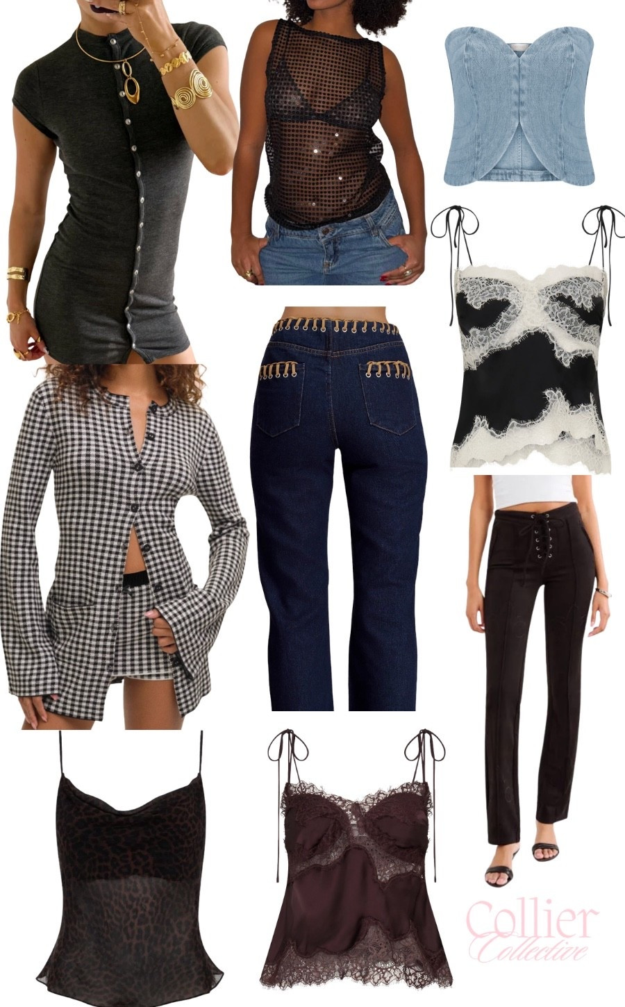 Collier Collective after dark — Nashville-coded, martini in hand, low-lit confidence, and silhouettes that do the talking. 🖤🥂
From lace & leather moments to sleek strapless columns, this edit is pure cool-girl energy. Welcome to the Collier Collective.

#colliercollective #colliercollectivestyle #ltkfashion #ltkunder100 #goingoutlooks #nightoutfits #coolgirlstyle #modernmuse #sleekstyle #fashionfinds #trendedit #citynightstyle #elevatedbasics #itgirlenergy #styleinspo

#LTKgrwm #LTKNYFW #LTKootd