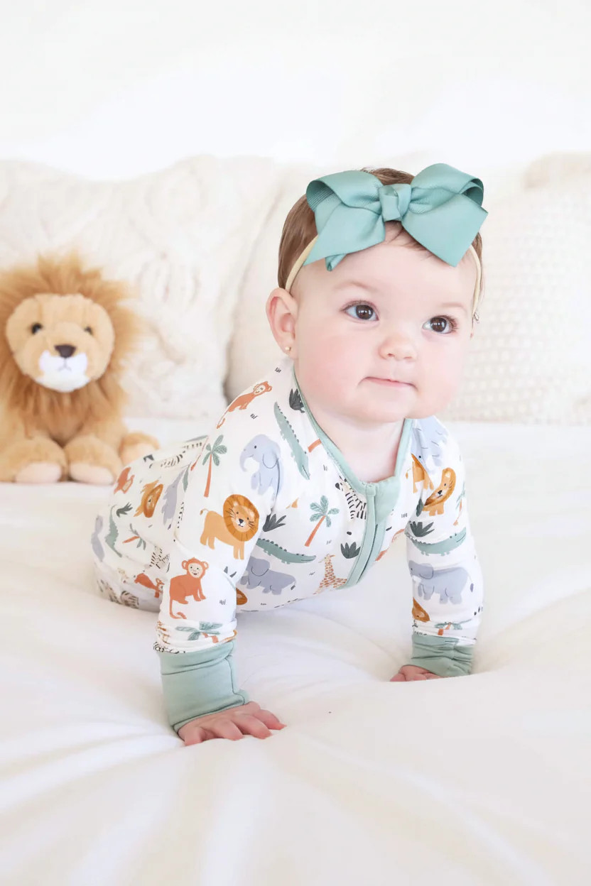 Safari Snuggles Convertible Zip Romper | Caden Lane