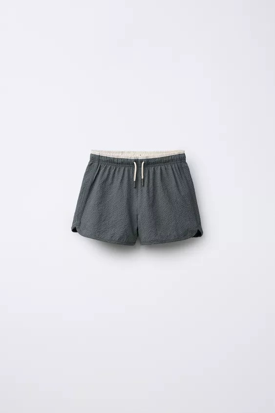 6-14 YEARS/TEXTURED SWIM SHORTS | Zara US