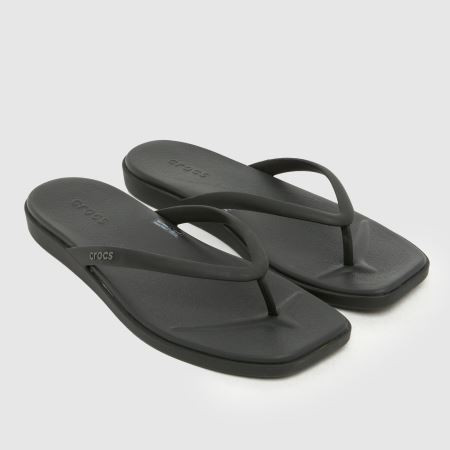Womens Black Crocs Miami Flip Sandals | schuh | Schuh