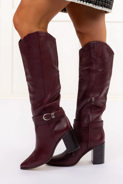 Tyrone Leather Boot - Cranberry | Dolce Vita - FINAL SALE | The Willow Tree