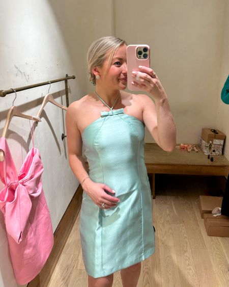 Mint green bow cocktail dress! Perfect for wedding guests or a wedding rehearsal dinner. In the size XS, fit is true to size or go up one size if you’re in between! 🪺 #weddingguest #weddingguestdress #rehearsaldinner #bowdress  #Anthropologie #Anthro #springstyle #springstyleinspo #outfitinspo #summerstyle #summerinspo #springbreakoutfits 

#LTKstyletip #LTKwedding #LTKSeasonal