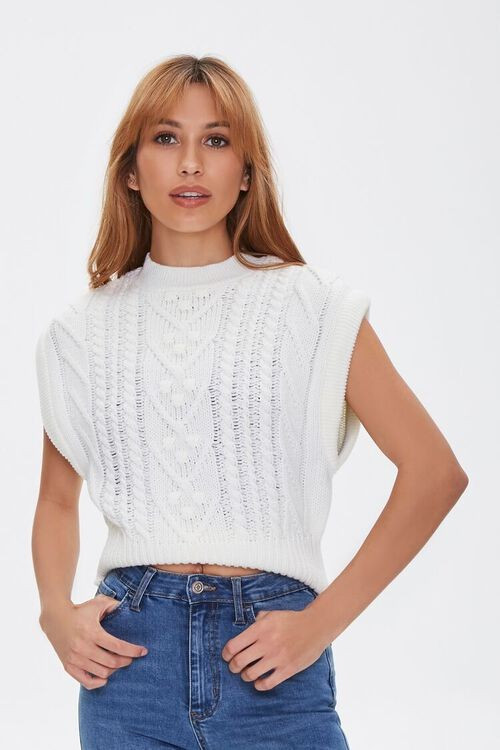 Cable Knit Sweater Vest | Forever 21 (US)