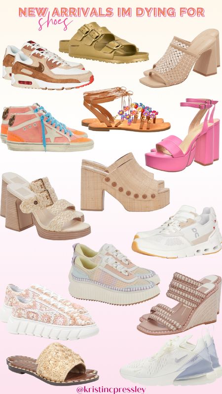 Spring shoes. Spring sandals. Spring sneakers. Spring heels. Crochet sneaker. Pastel sneaker. Pink sneaker. Beaded sandal. Strap he sandals. Pink Heal. 

#LTKSeasonal #LTKshoecrush #LTKstyletip