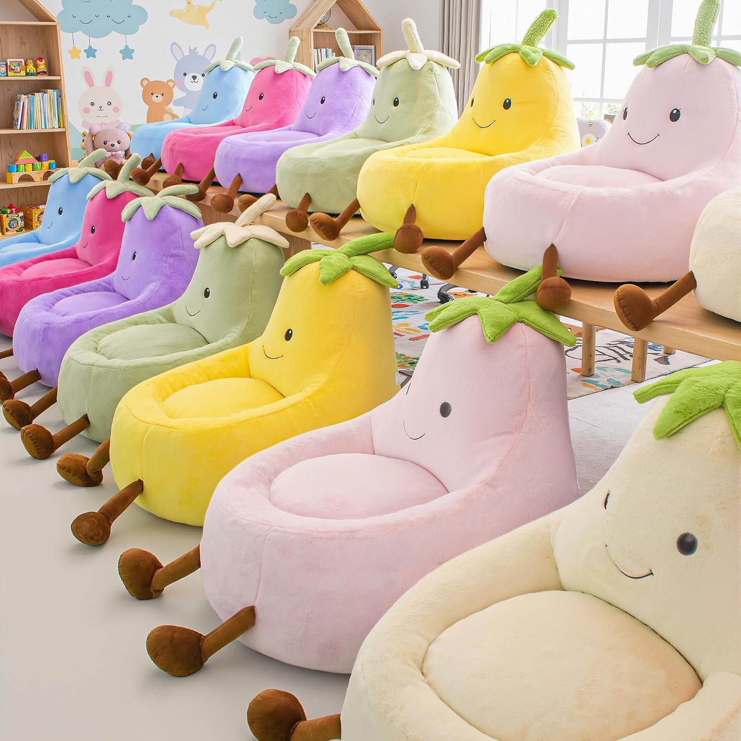 DUMOS Kids Bean Bag Chair, Toddler Couch for Teens & Kids, 24Inch | Amazon (US)
