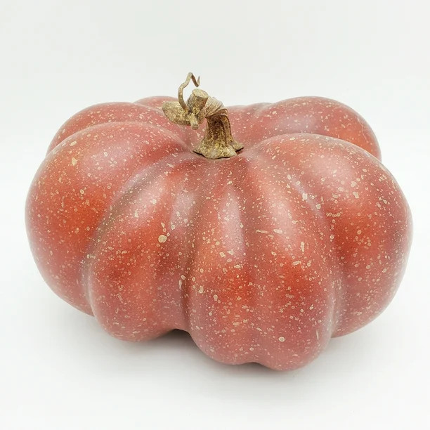 Way to Celebrate Harvest Brown Red Fairytale Pumpkin 9"L X 8"W X 6"H - Walmart.com | Walmart (US)
