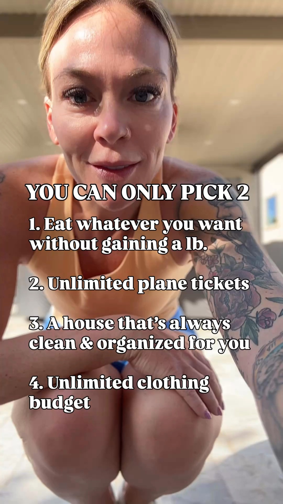 you can only pick 2… and suddenly i’m questioning my entire life choices 😅

🌮do i want to eat chips + queso in peace forever
🧹or never clean my house again
✈️or book flights like it’s a personality trait
👗or just casually have a closet that solves all my problems???
why is this harder than it should be 😂

tell me your 2 👇 (and don’t overthink it… i know you want to)

follow along if you’re a millennial mom trying to feel like yourself again—without overthinking everything 🤍

#millennialmom #momlife #relatablemom #momhumor #over40style #womenover40 #busy momlife #momcontent #relatablecontent #lifestylecreator #momstyle #everydaylife #workingmom #momsoftiktok #realmomlife #outfitinspo #momfashion #midwestmom #effortlessstyle

#LTKOver40 #LTKActive #LTKmomlife