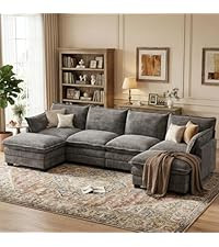 U Shaped Modular Sectional Couch, Comfy Sofa for Living Room | Amazon (US)