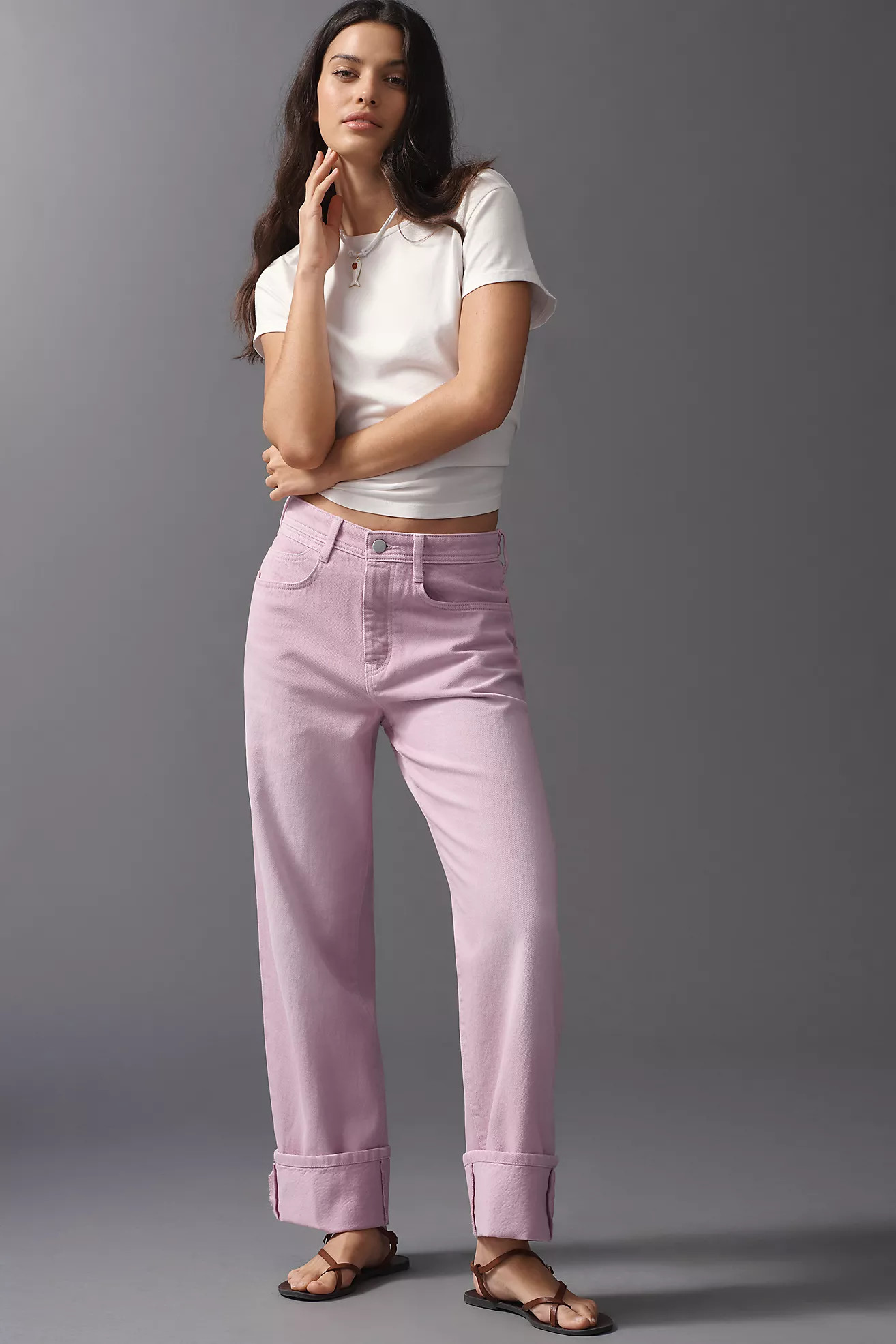 Pilcro Cotton Mid-Rise Relaxed Jeans | Anthropologie (US)