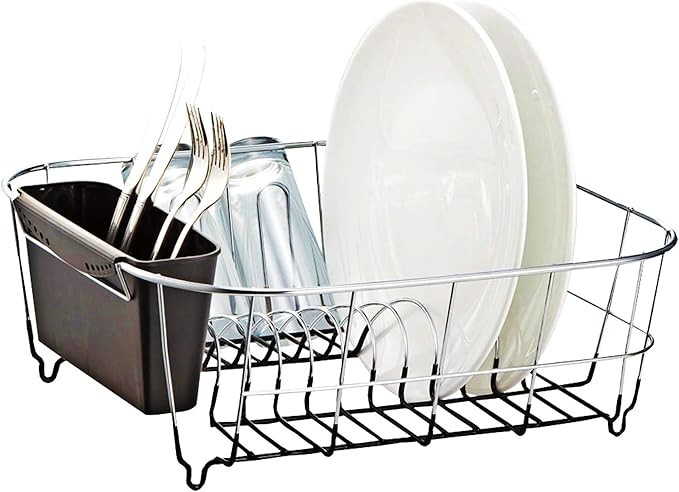 Neat-O Deluxe Chrome-Plated Steel Small Dish Drainers (Black) | Amazon (US)