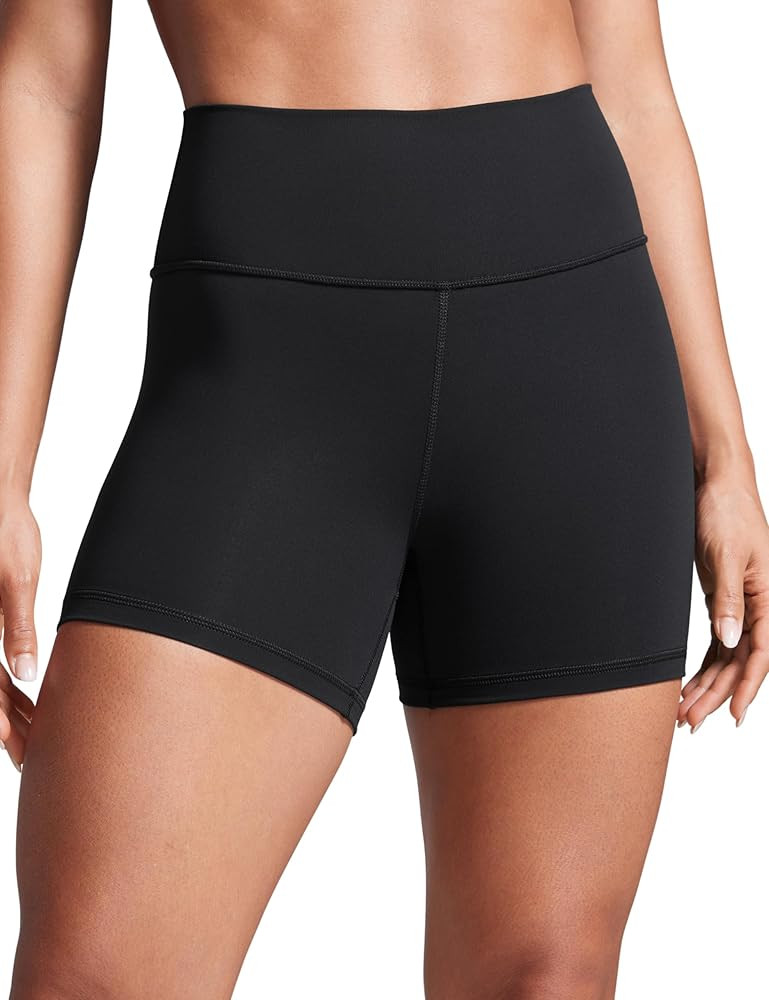 CRZ YOGA Women Butterbreeze Athletic Biker Shorts 4 Inches - Workout Gym Running Volleyball Yoga ... | Amazon (US)