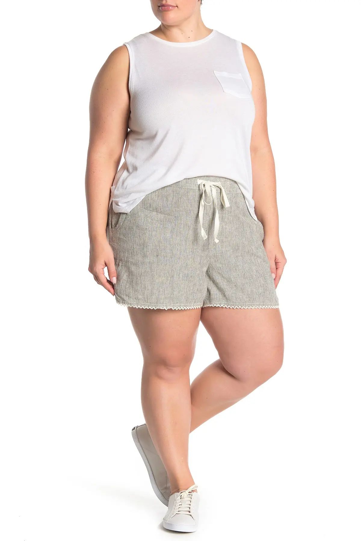 Caslon | Striped Linen Blend Shorts | Nordstrom Rack | Nordstrom Rack