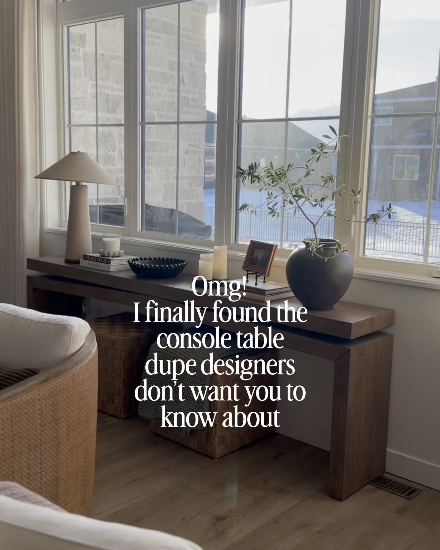 The BEST console table look-alike for over $700 off (depending on size and finish). Crazy good deal and the dupes have great reviews too! Recreate this look for less  I wish I would have seen these before I bought our console tables. 😍

#boujeeonabudget #affordablehome #consoletable #homeinspo 

#LTKSaleAlert #LTKFindsUnder100 #LTKHome