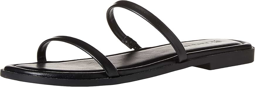 The Drop Women's Paris Square Toe Two Strap Flat Sandal | Amazon (CA)