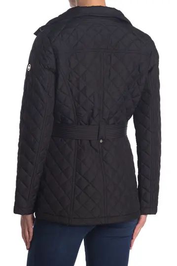 Michael Kors | Belted Diamond Quilted Hooded Jacket | Nordstrom Rack | Nordstrom Rack