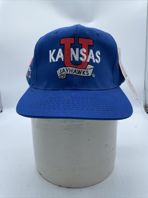 vtg 90s Headstart Kansas Jayhawks adjustable snapback hat cap NWT Blue NCAA  | eBay | eBay US