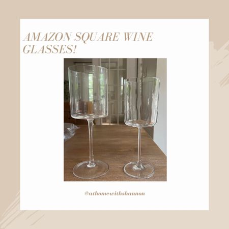 Found the most perfect Amazon square wineglasses! #amazon  #sale #home 

#LTKstyletip #LTKFind #LTKhome