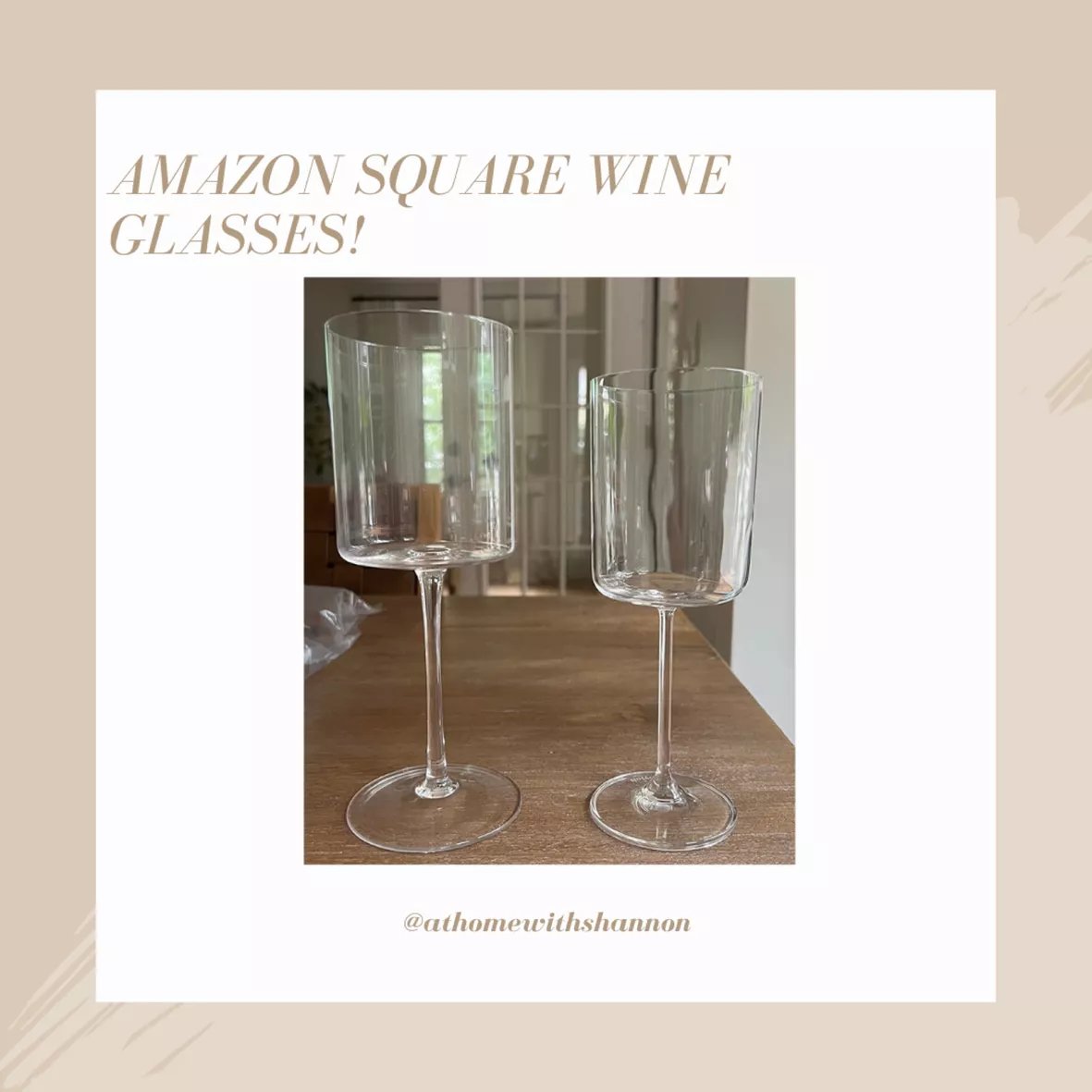 Square Wine Glasses Set of 4 - … curated on LTK