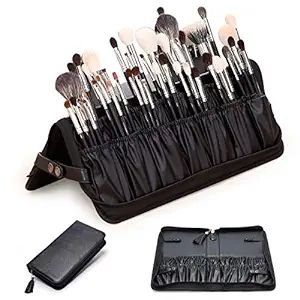 Rownyeon Makeup Brush Bag Organizer Foldable Makeup Brush Artist Case Travel Brush Holder Portabl... | Amazon (US)
