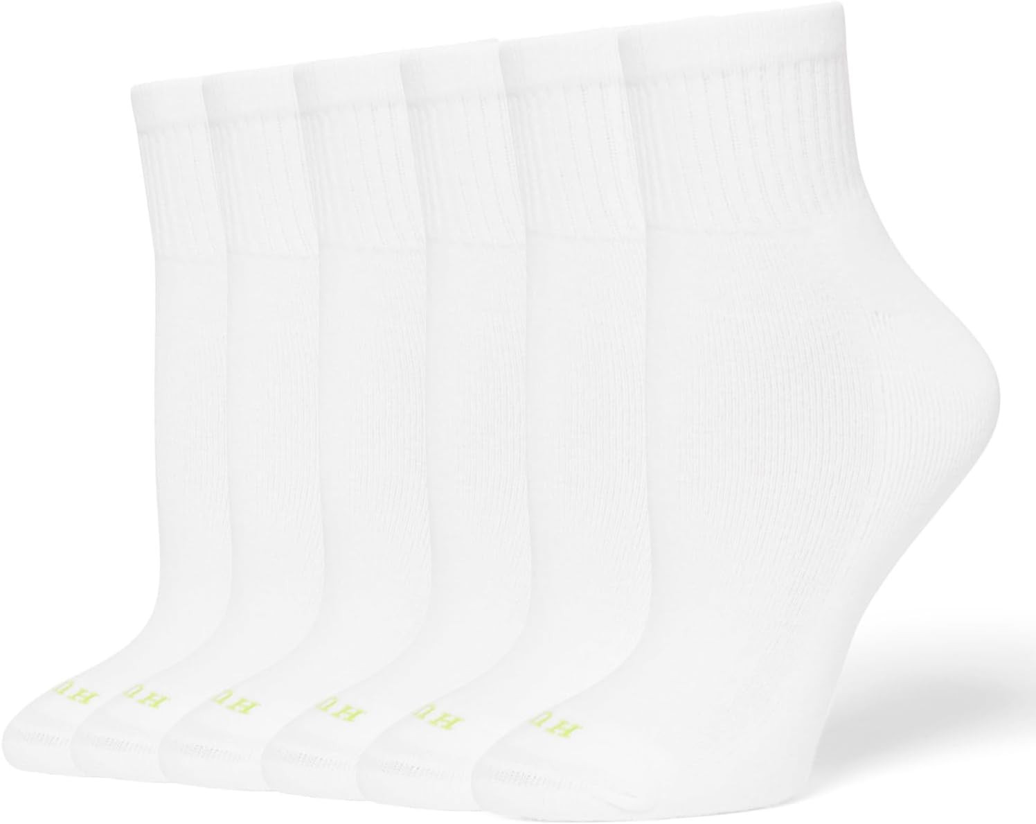 HUE Women's Mini Crew Sock 6-pack | Amazon (US)