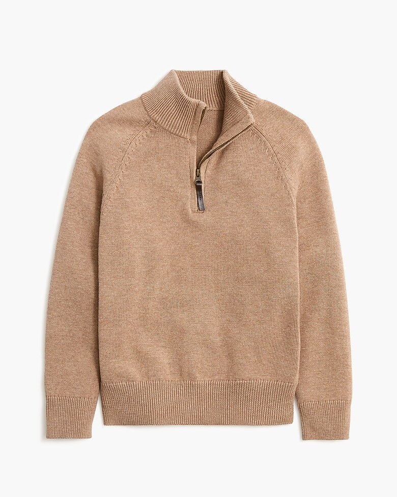 Boys' cotton half-zip pullover sweater | J.Crew Factory