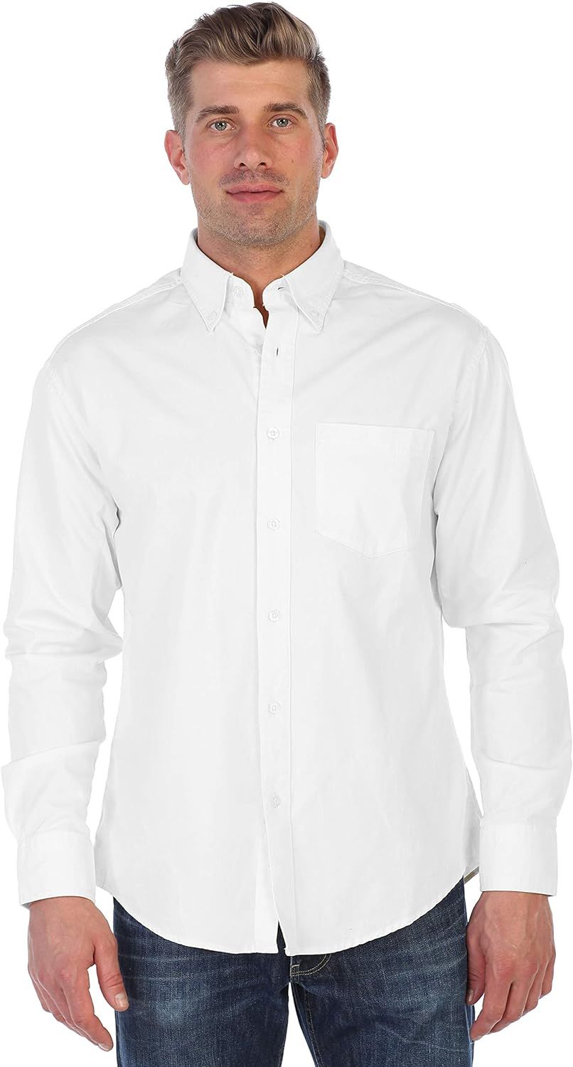 Gioberti Mens 100% Cotton Long Sleeve Casual Twill Shirt | Amazon (US)