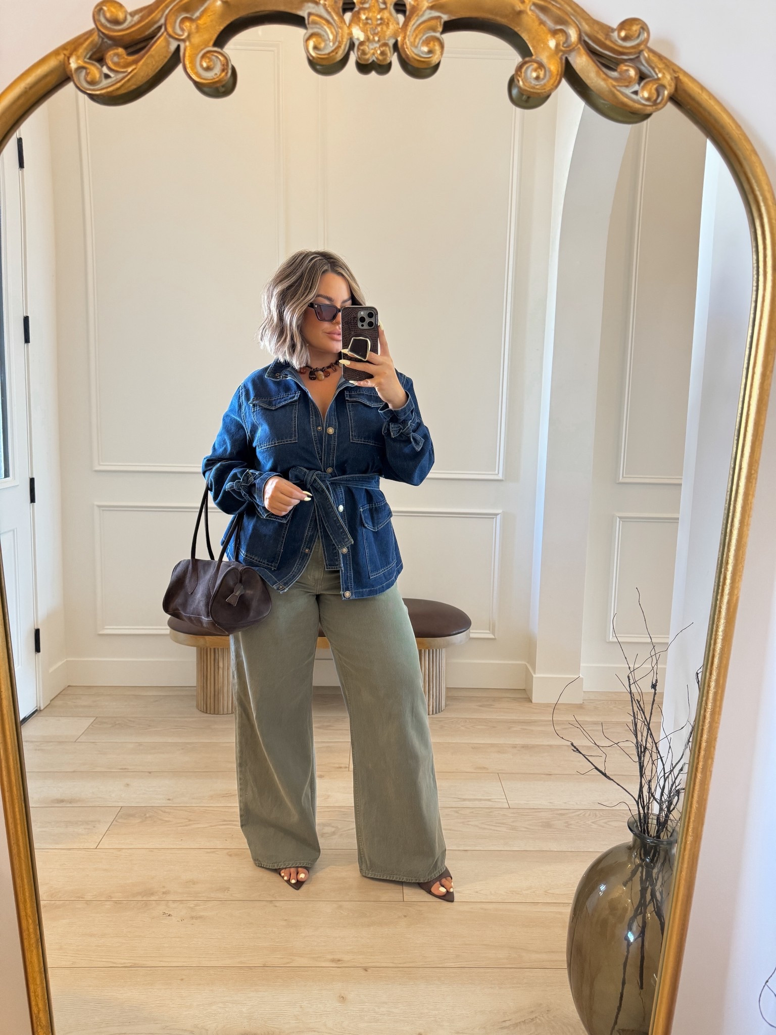 Jacket XL 
Jeans 31L 
Today is the last day of Abercrombie sale use code AFLTK to save $ 


#LTKSaleAlert #LTKMidsize