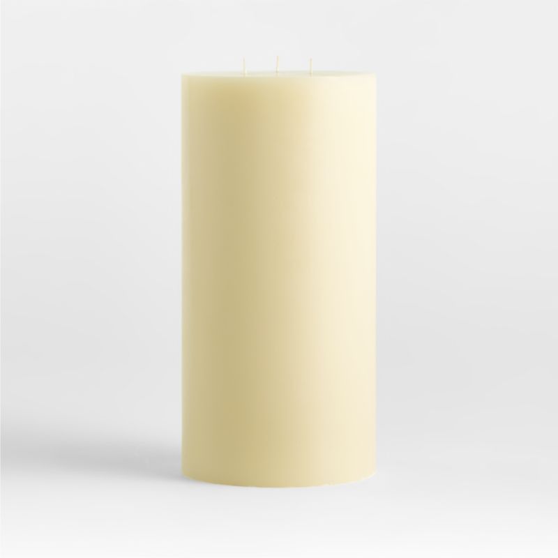 6"x12" Ivory Pillar Candle + Reviews | Crate & Barrel | Crate & Barrel