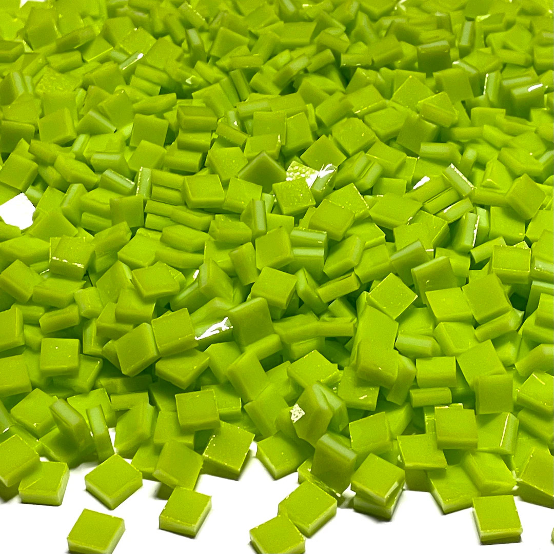 1/4" Opaque Green Stained Glass Mosaic Tiles - Etsy | Etsy (US)