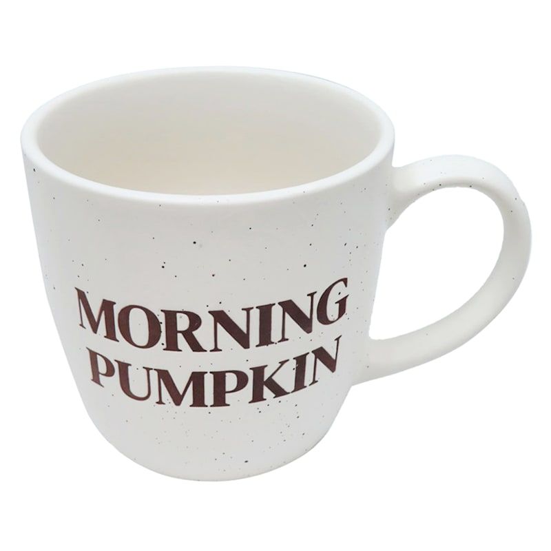 Ivory Morning Pumpkin Mug, 18oz | At Home