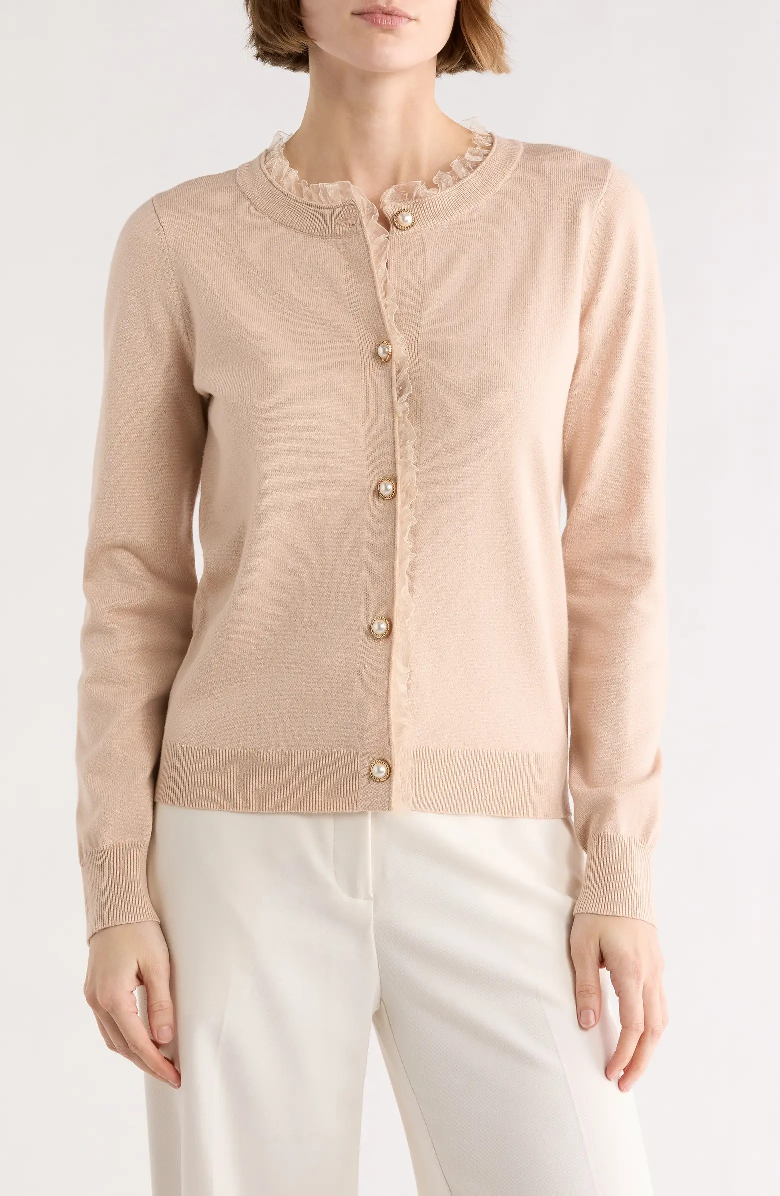 BY DESIGN Alma Ruffle Cardigan | Nordstromrack | Nordstrom Rack