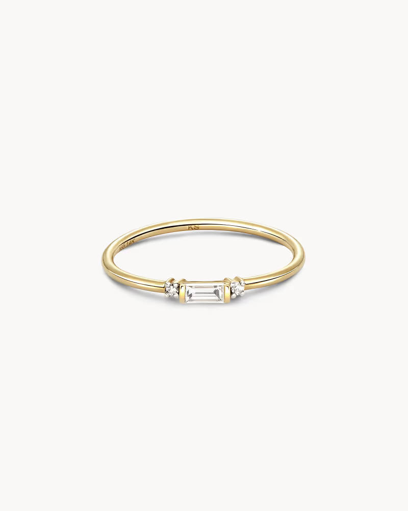 Maria Band Ring in White Diamond | Kendra Scott