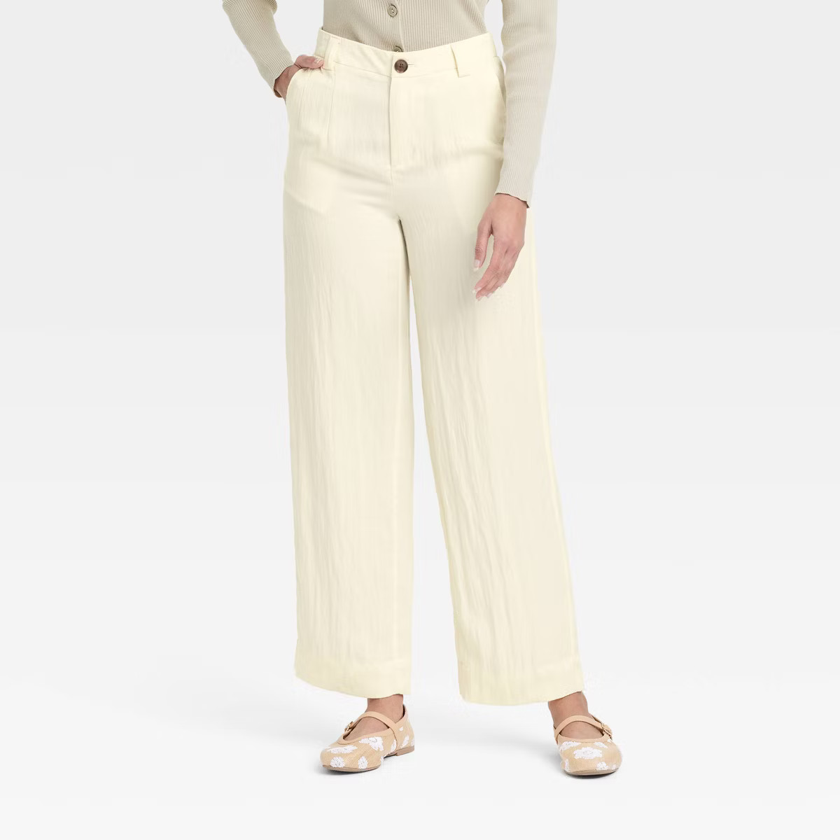 Women's High-Rise Straight Trousers - A New Day™ | Target