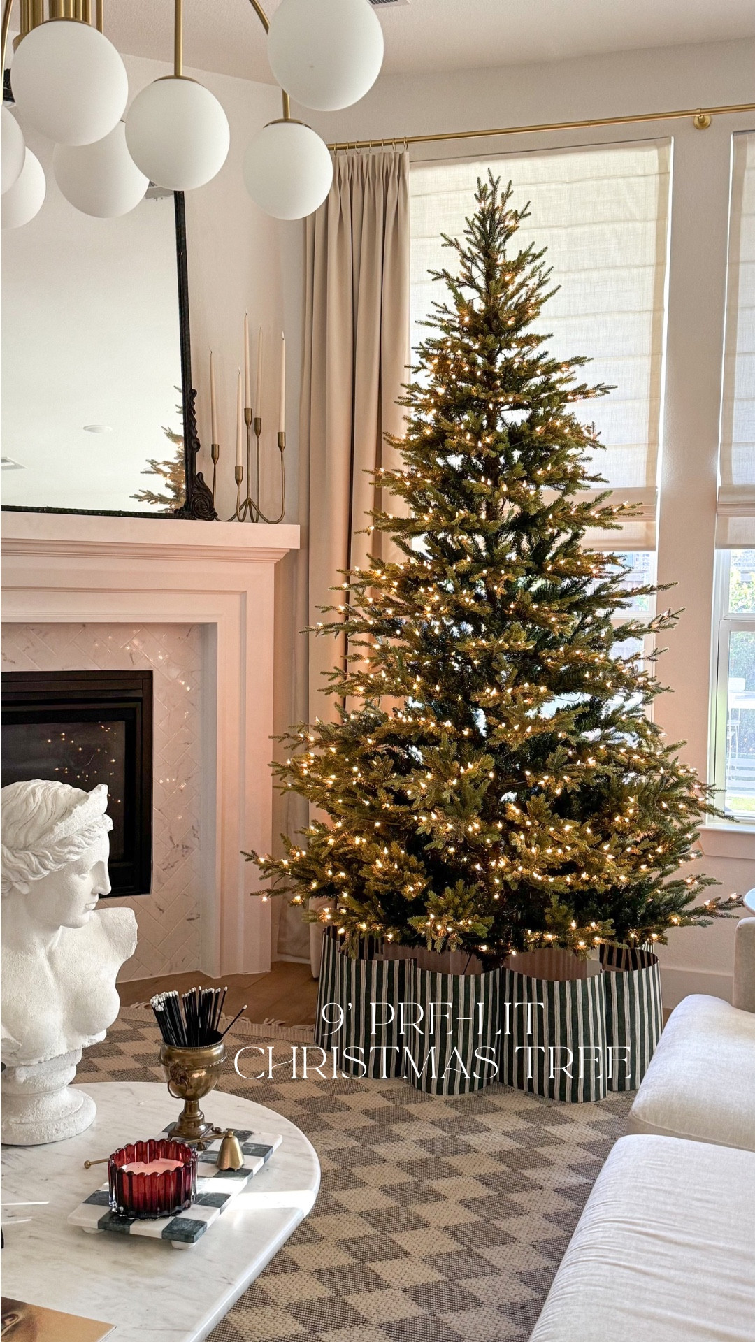 The prettiest 9’ prelit Christmas tree with 1,000 incandescent lights!!

#LTKHoliday #LTKSeasonal #LTKHome