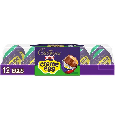 Cadbury Mini Crème Egg Milk Chocolate Easter Candy Tray - 12ct/3.8oz | Target