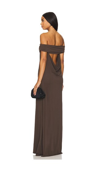 Sofie Maxi Dress in Chocolate Brown Dress Brown Maxi Dress Brown Long Brown Dress Fall Dress Outfits | Revolve Clothing (Global)