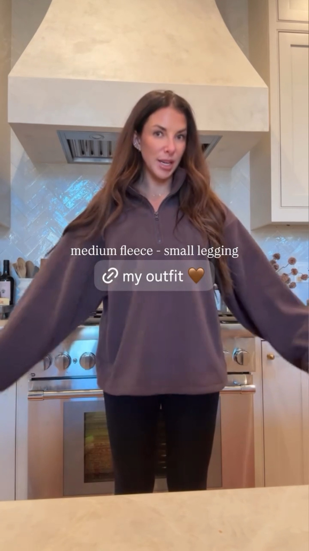 medium fleece - small legging