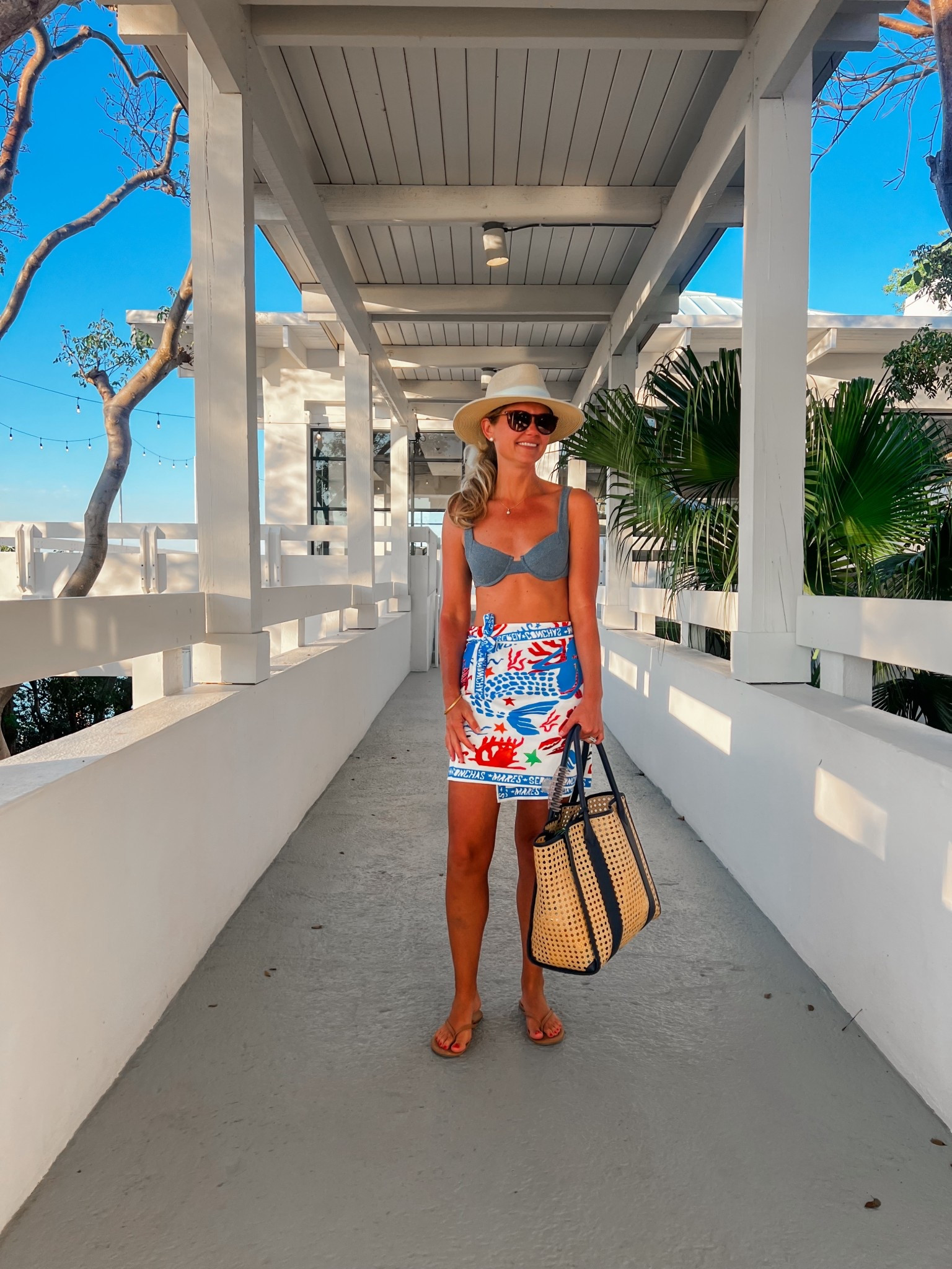 Wrap skirt sun hat spring break outfits beach bag cane tote swimsuits 

#LTKTravel #LTKSwim #LTKootd