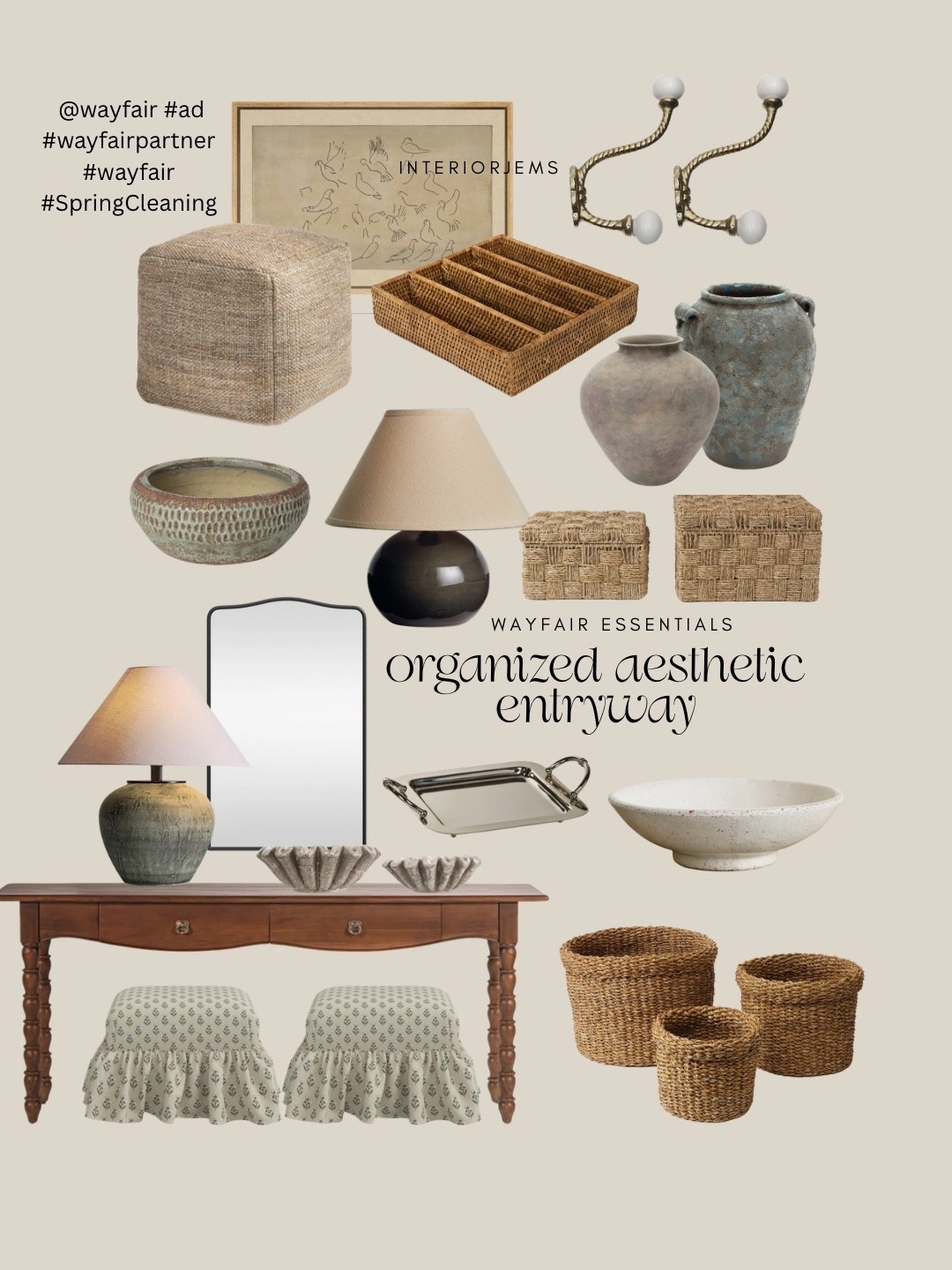 Thank you to Wayfairpartner for helping me get my entryway organized for everyday on the go living. I found all the essentials to make it both functional and actually beautiful… from statement console tables with storage to baskets, catchall trays and bowls to vases, a pretty mirror, lighting, and framed art. It finally feels pulled together instead of chaotic when we’re heading out the door.

@wayfair #ad #wayfair #SpringCleaning

#LTKSaleAlert #LTKHome