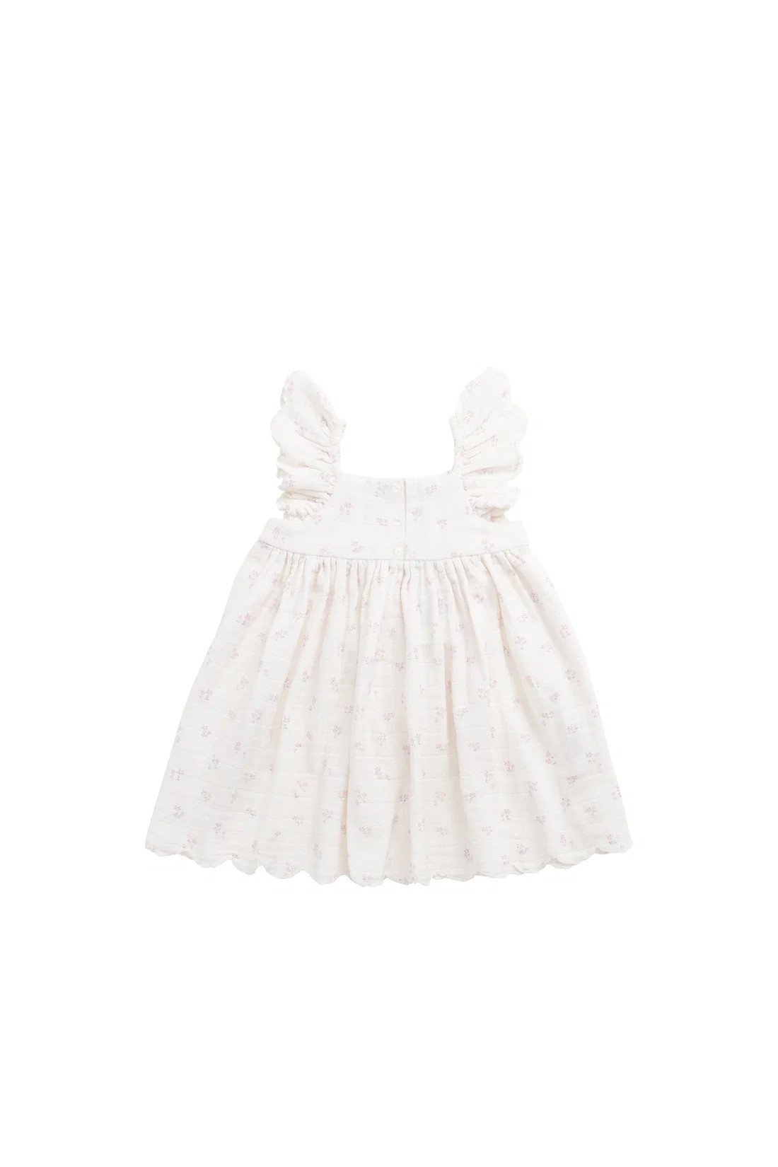 Organic Cotton Muslin Annalise Dress - Pauline Pink | Jamie Kay