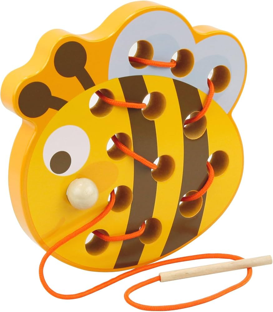 Sealive Wooden Lacing Toys for Toddlers - Fun and Educational Threading Set | Develop Fine Motor ... | Amazon (US)