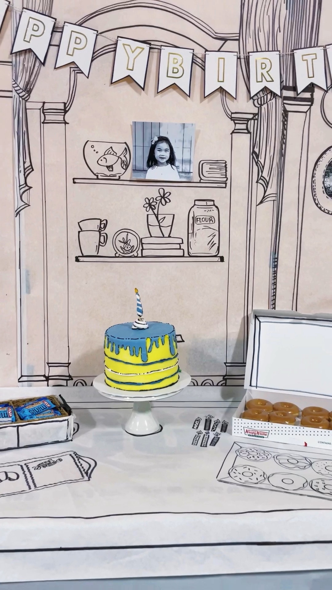 diy hand drawn 2D birthday decor - minimalism at its finest 🤪

#LTKFind #LTKfamily #LTKhome