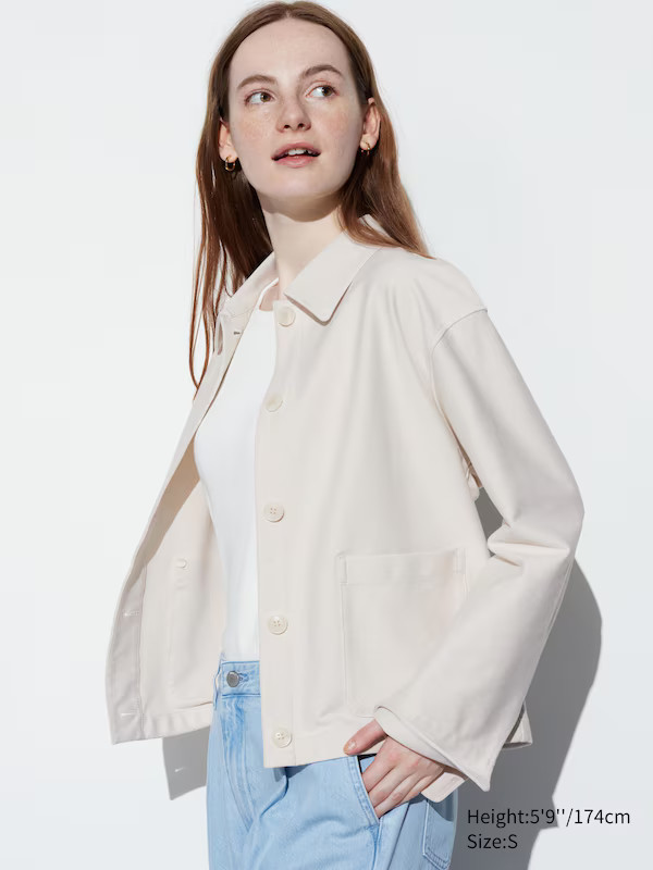 Women Jersey Relaxed Jacket | UNIQLO UK | UNIQLO (UK)