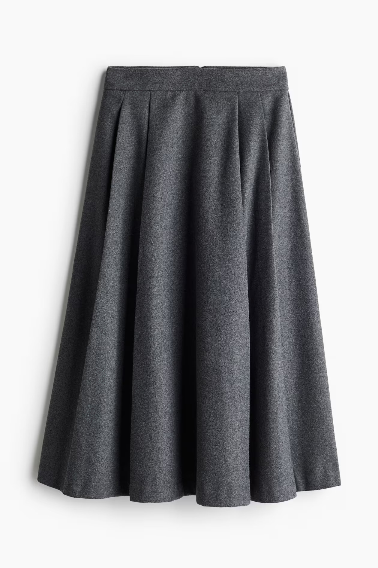 Falda midi plisada - Gris oscuro - MUJER | H&M ES | H&M (FR, IT, ES, PT, BE)