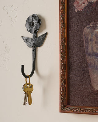 Forged Iron Floral Hook I | Magnolia