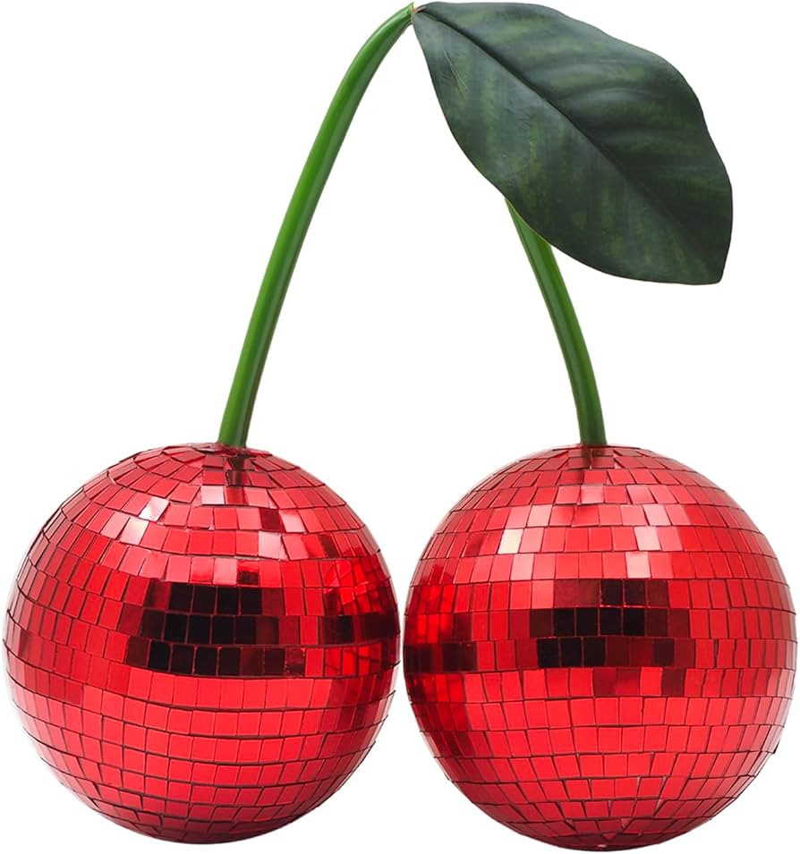 Disco Ball 2024 New Cherry Disco Mirror Ball Hanging Reflects Light Ball for DJ Club Stage Bar Pa... | Amazon (US)